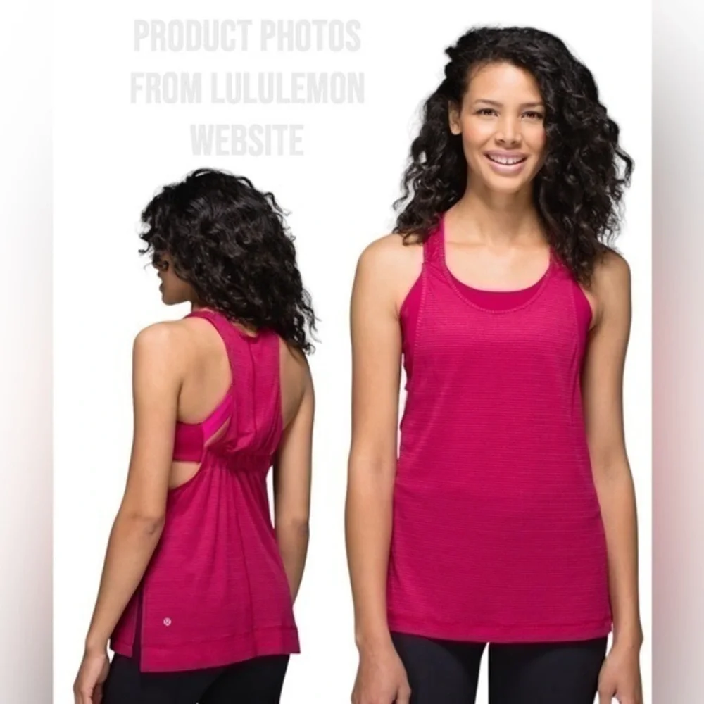 lululemon athletica Women's Stash‎ It Tank in Bumble Berry - W1G61S (Size 6)